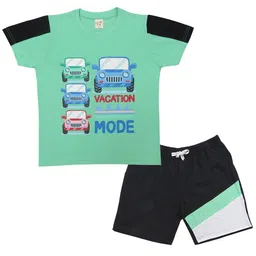 Clothe Funn Boys Printed Pure Cotton T-shirt With Shorts-image-76