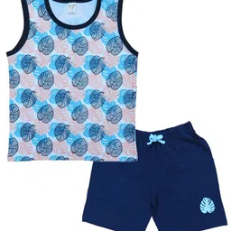 Clothe Funn Boys Printed Pure Cotton T-shirt With Shorts-image-90