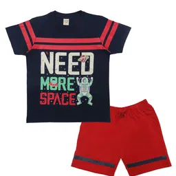 Clothe Funn Boys Printed T-shirt with Shorts-image-47