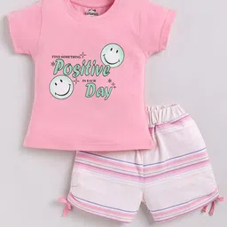 Cutopies Girls Printed T-shirt With Shorts-picture-43