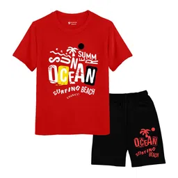 Silver Fang Boys Graphic Printed T-shirt With Shorts-image-48