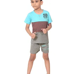 BAESD Boys Printed T-shirt with Shorts-image-73