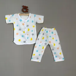 BAESD Infants Printed Pure Cotton Shirt with Trousers-10