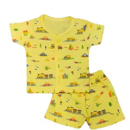 BAESD Unisex Kids Printed Shirt with Shorts-54