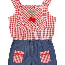 Budding Bees Girls Printed Pure Cotton Top with Shorts-image-40