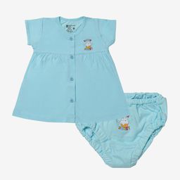 Bodycare Kids Girls Printed Short Sleeves Frock & Shorts-image-90
