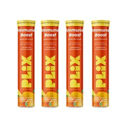 PLIX THE PLANT FIX Set Of 4 Vitamin C Amla & Zinc Immunity Booster - 15 Fizzy Tablets each-97