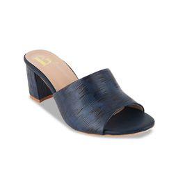 Bella Rosa Women Textured Block Peep Toes Heel-5