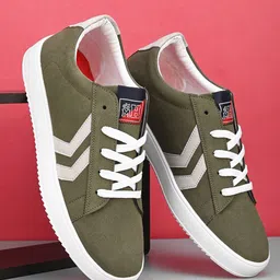 Mast & Harbour Men Olive Green Round Toe Lightweight Sneakers-picture-33