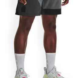 UNDER ARMOUR Project Rock Men Loose Fit Colourblocked Shorts-picture-33