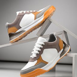 The Roadster Lifestyle Co. Men White Colourblocked Lace-Up Casual Sneakers-58