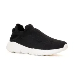 Khadims Men Black Textile Walking Shoes-picture-21