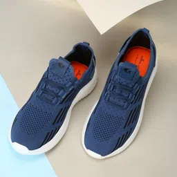 Allen Cooper Men Teal Mesh Running Non-Marking Shoes-picture-40