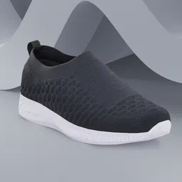 OFF LIMITS Women Grey Mesh Walking Non-Marking Shoes-image-8