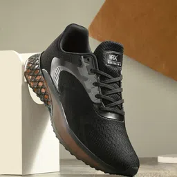 HRX by Hrithik Roshan Men Black & Grey Mesh Walking Shoes-picture-42