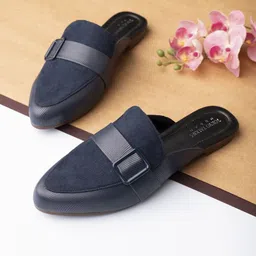 Tokyo Talkies Women Mules with Buckles Flats-picture-28