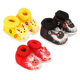 BAESD Infants Pck Of 3 Socks Booties-32