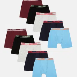 Lux Cozi Boys Pack of 10 Assorted Moisture-Wicking Trunks-image-51
