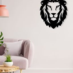 ARTROOMS Black Lion Metal Wall Hanging-picture-40