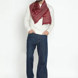 SHINGORA Men Patterned Merino Wool Mufflers-image-64
