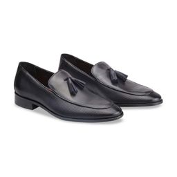 Harrykson London Men Navy Blue Leather Lightweight Formal Loafers-image-74