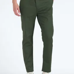 Flying Machine Men Tapered Fit Plain Cotton Chinos-image-69