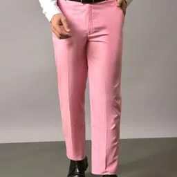 Hangup Men Original Regular Fit Mid-Rise Formal Trousers-image-37