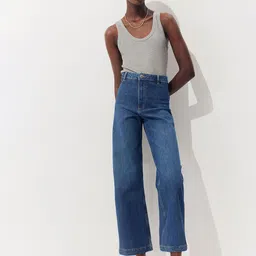 H&M Cropped Twill Trousers-image-49