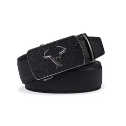 CONTACTS Men Black Leather Belt-image-94