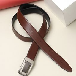 Teakwood Leathers Men Black Set Of 2 Leather Belt-3
