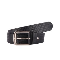 Red Chief Men Black Textured Leather Belt-image-98