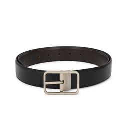 thickskin Men Black Textured PU Formal Belt-image-76