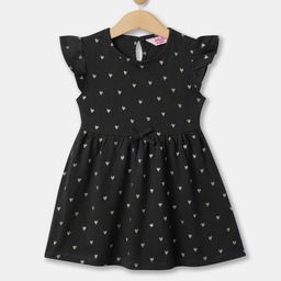R&B Girls Conversational Printed Cotton Fit & Flare Dress-picture-33