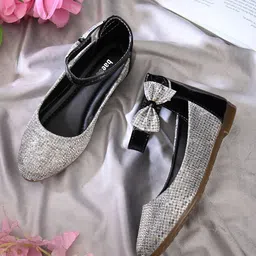BAESD Girls Embellished Bow Detail Ballerinas-image-38
