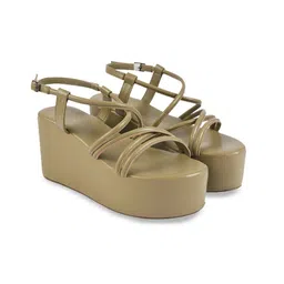 Shoetopia Open Toe Flatform Gladiators image 3