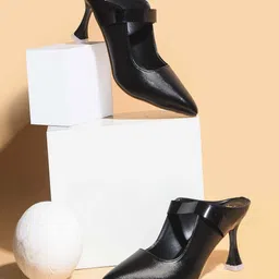 JM Looks Pointed Toe Stiletto Heeled Pumps-43