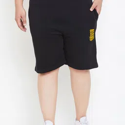 bigbanana Plus Size Men Black Solid Regular Fit Regular Shorts-image-33
