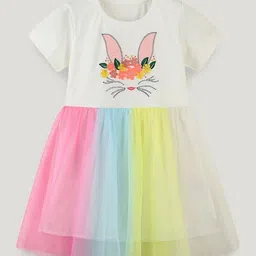 StyleCast Short Sleeves Cotton Fit and Flare Dress-image-94