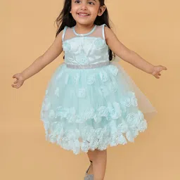 BAESD Girls Net Fit & Flare Dress-image-79