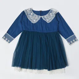 Bella Moda Girls Peter Pan Collar A-Line Dress-15