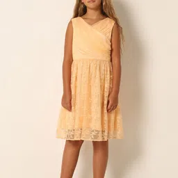 Vero Moda Girls Self Design Fit & Flare Dress-image-37