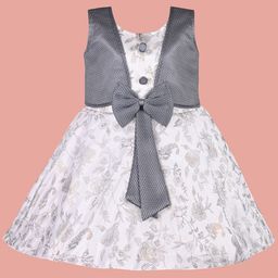 Wish Karo Girls Floral Printed Round Neck Satin Fit & Flare Dress-picture-44