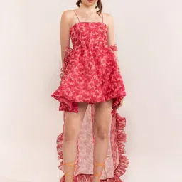 KAORI BY SHREYA AGARWAL Floral Printed Fit & Flare Dress-image-17