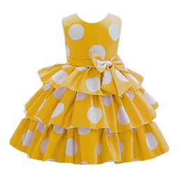 BAESD Polka Dot Print Satin Fit & Flare Dress-image-52
