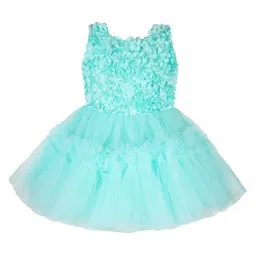 Wish Karo Girls Self Design Applique Net Tulle Fit & Flare Dress-image-62