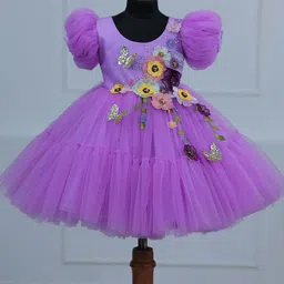 Li & Li Boutique Girls Net Fit & Flare Dress-picture-22