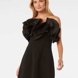 Forever New Off-Shoulder Puff Sleeve Fit & Flare Dress-image-8