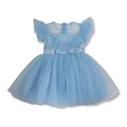 Gini and Jony GIrls Flutter Sleeve Fit & Flare Dress-image-30