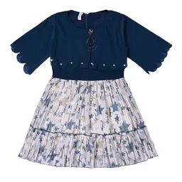 Wish Karo Girls Conversational Print Georgette Fit & Flare Dress-picture-30