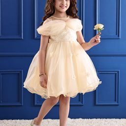 Mark & Mia Girls Floral Embroidery & Pearl Detailing Fit & Flare Dress-image-40